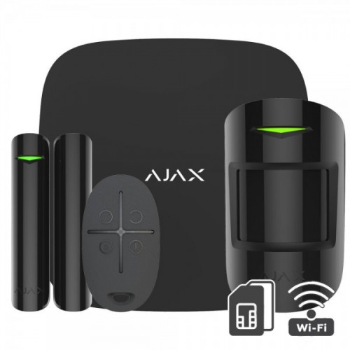 AJAX Hubkit Kablosuz Alarm Seti Wifi / StarterKit Seti Siyah